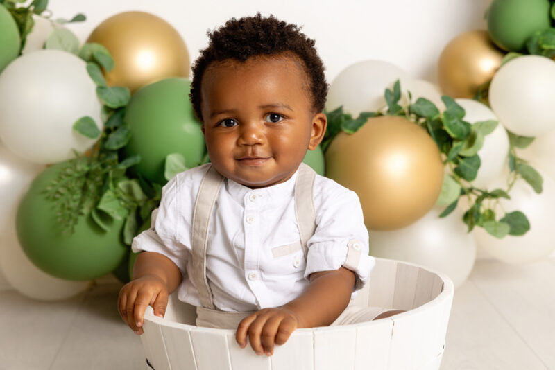 séance photos premier anniversaire photographe Bruxelles smash cake Sandrine Blomme Photography