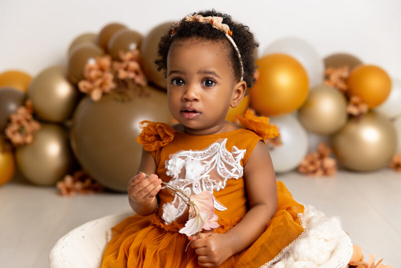 séance photos premier anniversaire photographe Bruxelles smash cake Sandrine Blomme Photography